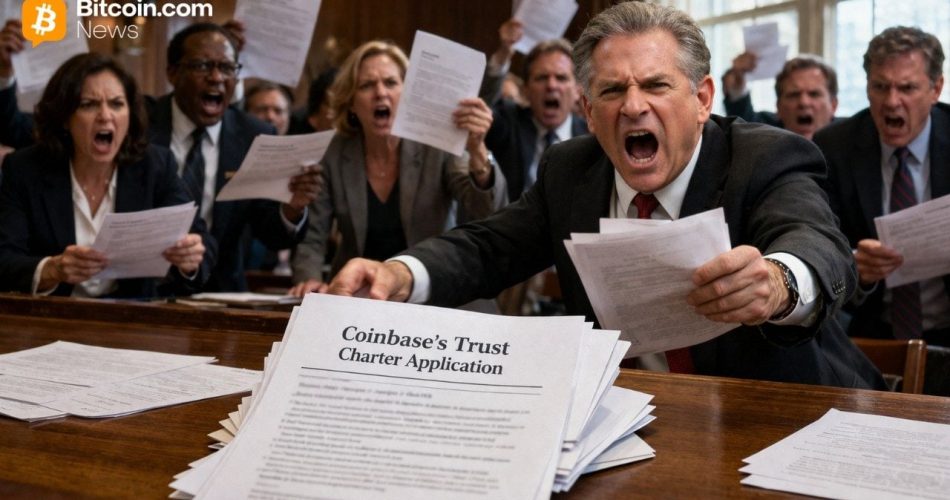 Grupo bancário dos EUA critica aprovação condicional de trust da Coinbase por riscos